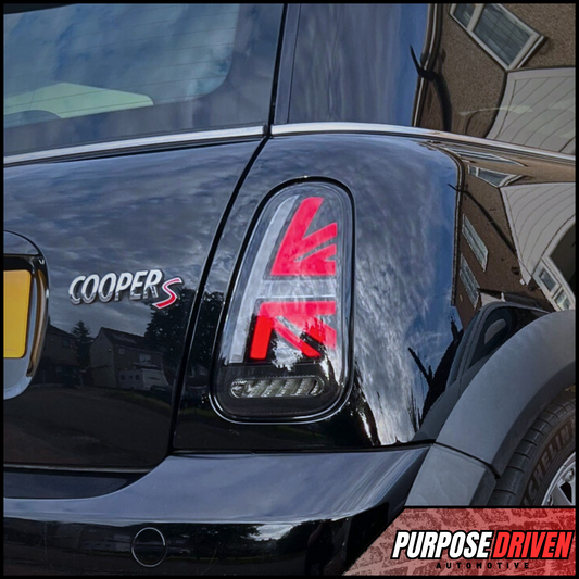 Gen 1 - Union Jack Tail Lights (Red & Black) - Purpose Driven Automotive