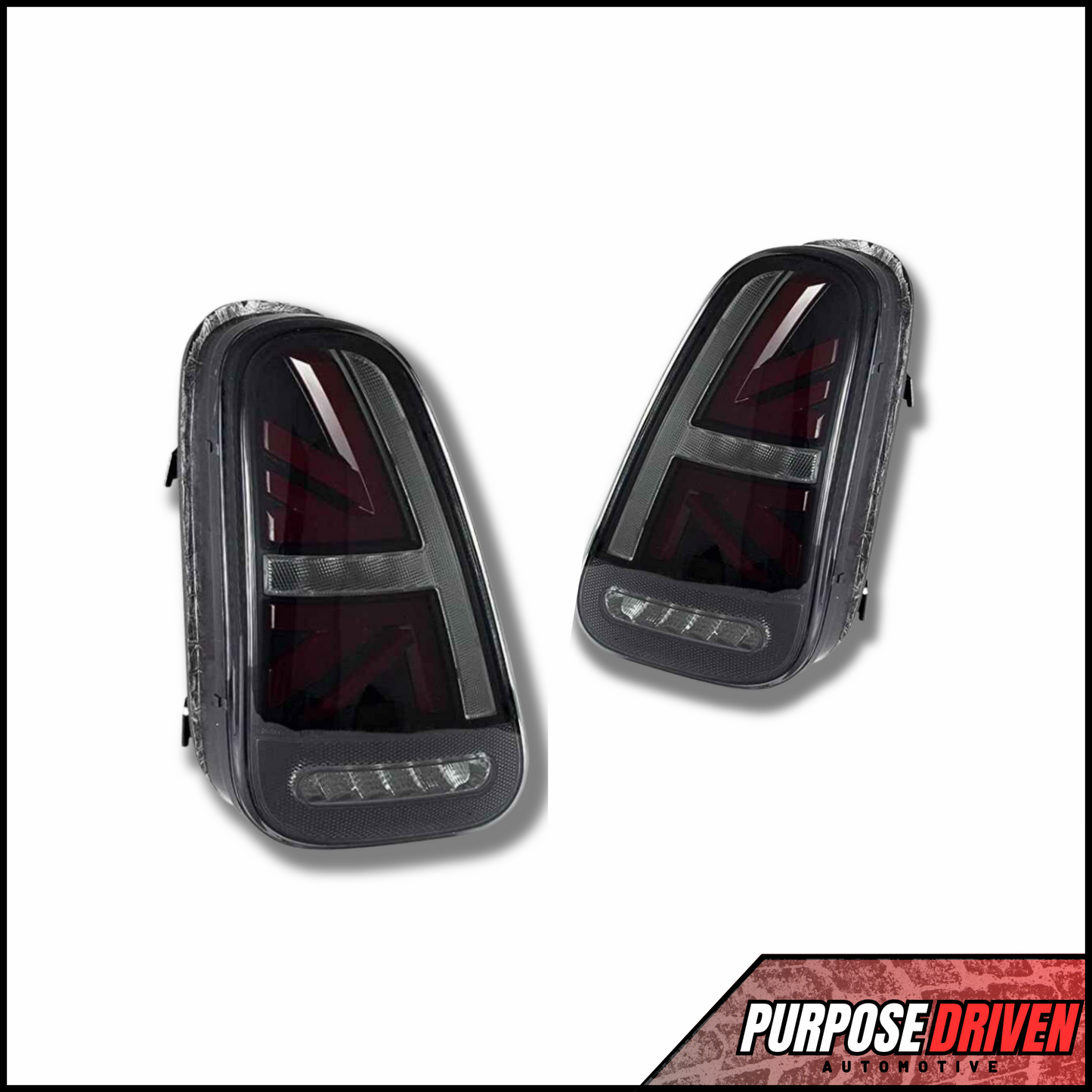 Gen 1 - Union Jack Tail Lights (Red & Black) - Purpose Driven Automotive