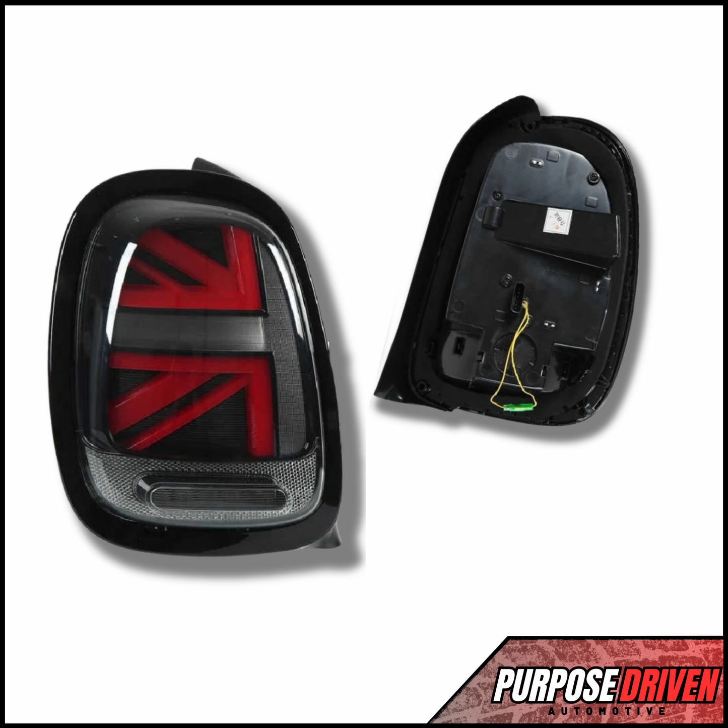 Gen 3 - Union Jack Tail Lights (Red & Black) - Purpose Driven Automotive