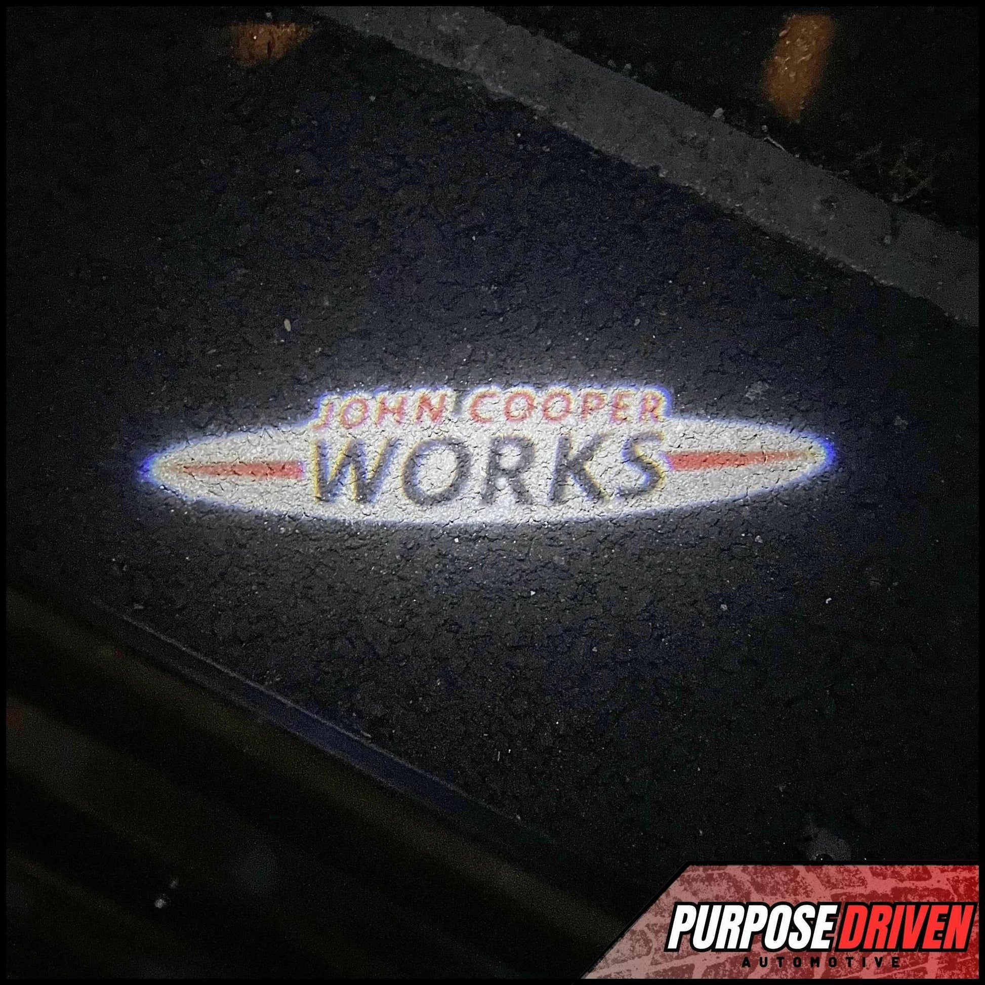 Gen 2 & 3 - Projector Light (JCW Logo) - Purpose Driven Automotive